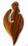 Wooden pendant hook Dark Brown