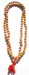 Sandalwood mala with knots 6mm