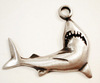 Metal shark pendant