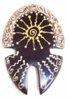 Wood pendant 73mm x 48mm