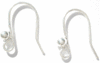 Ear Wire with Ball Silver