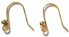 Ear Wire with Ball Gold