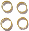 Split Ring 10mm Gold