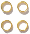 Split Rings 6mm Gold