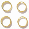 Split Ring 8mm Gold